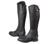 Covalliero Minichaps en Cuir pour Cheval Elasto Noir Taille S