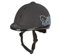 Covalliero Mixte Helm Reithelm Beauty Vg1 Casque, Noir - Noir, 53-57 cm EU