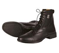 Covalliero Monaco Bottillons d'Équitation en Cuir Lisse Noir Taille 38
