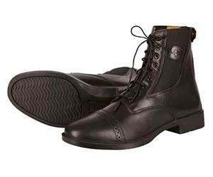 Covalliero Monaco Bottillons d'Équitation en Cuir Lisse Noir Taille 38