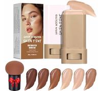 Covebalm Beauty Skin Tint, Covebalm Foundation Stick, Beauty Balm Serum Boosted Skin Tint, Solid Tinted Moisturizing Serum Contour Stick, Smooths Full Coverage, Natural Finish Makeup (#04)
