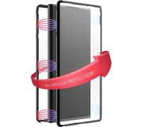 Cover "360° Glass" pour Samsung Galaxy S22 Ultra (5G), Noir Housse de téléphone portable