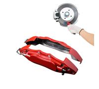Cover -Disc Brake Cover | Disc brake covers | Red powder coat finish silver characters | Modern Trim wrape Car Accessories For Car Modification Protection Disc Brake