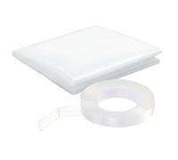 Cover For Broken Car Window - PVC Transparent Wrap With Double Sided Tape | Temporary Window Film 31in X 3.9ft For Damaged Vehicle | Winter Sun Cold Weather Indoor Outdoor | 80x120cm PVC Nano Double S