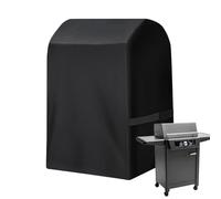 Cover for Grill, Protective BBQ Cover, Heavy-Duty Waterproof Dustproof Fade-Resistant Layer Black Fit Design for Outdoors Patio, Picnic Camping, Storage Use, All Weather Protection