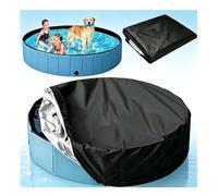 Cover for Kiddie Pool Toile Oxford Durable et Imperméable pour Piscine Hors Sol Ronde,Black-96 * 12inches（245 * 30cm）