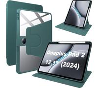 Cover Pour Oneplus Pad 2 & Oppo Pad 3 Pro Coque Case Avec Emplacement Pour Stylo & Support Pivotant Cuir Pu + Acrylique Transparent Coque Pour Oneplus Pad 2 & Oppo Pad 3 Pro 12.1" Case