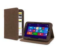 Cover-Up ?tui Housse en Chanvre Naturel pour Toshiba Encore (8") Tablette (Version avec Support) - Marron Cacao