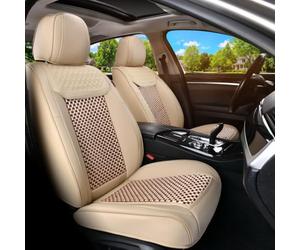 Coverado Housses de siège imperméables pour Voitures, Housses de siège Avant de Voiture, conversions 2 en 1, Housses de siège de Voiture universelles pour la Plupart des Voitures, SUV et camions