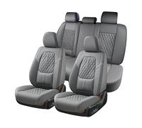 Coverado Housses de Siège Voiture, Universelle Housses de siège Avant et arrière avec Appui Lombaire, Housse de Protection de siège Auto en Cuir Napa imperméable à l'eau pour la Plupart des véhicules