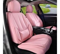 Coverado Seat Covers, Car Seat Covers Front Seats, Car Seat Cover, Car Seat Protector Waterproof, Car Seat Cushion Nappa Leather, Pink Seat Covers Carseat Cover Universal Fit for Most Cars