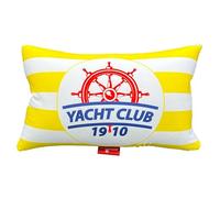 COVERBAGBCN - Coussin carré anti-stress relaxant | soulagement cervicales et lombaires | Rembourrage en billes confortables | Tissu Lycra doux au toucher | Lavable en machine | 36 x 25 cm (Yacht Club)
