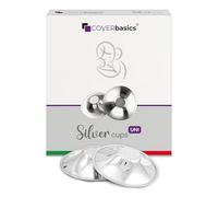 COVERbasics Coupelle Argent Allaitement (SilverCups) Coque d’Allaitement en Argent pour Protection des Mamelons - Dispositif Médical testé dermatologiquement (UNI)