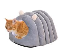 Covered Cat Bed, Indoor Pet House, Cozy Animal Nest, 16.93x13.78x9.06 inches, Soft Enclosed Design, Plush Cushion Interior, Perfect for Kittens, Puppies, Bunnies, Small Pets, Apartment Living