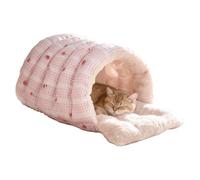 Covered Cat Bed - Removable Washable Winter Cave, Semi Enclosed Hooded Sleeping Nest, Soft Warm Comfort Shelter | Daily Rest Haven For Home Bedroom Balcony Apartment Indoor Relaxation