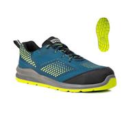 Coverguard - Baskets de sécurité basses bleu vert jaune MILERITE S1P 40
