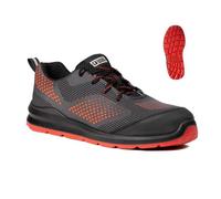 Coverguard - Baskets de sécurité basses gris rouge MILERITE S1P 40