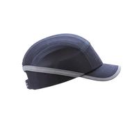 Coverguard - Casquettes de protection anti-heurts bleu marine aérées visière medium (Pack de 10)