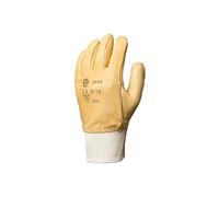 Coverguard - Gant de maîtrise beige en fleur de vachette hydrofuge (Pack de 10) Taille:9