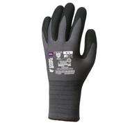 Coverguard - Gant de protection manutention gris noir nitrile EUROGRIP (Pack de 5) Taille:10