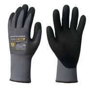 Coverguard - Gant de protection manutention gris noir nitrile EUROLITE (Pack de 10)