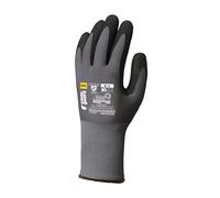 Coverguard - Gant de protection manutention gris noir nitrile EUROLITE (Pack de 10) Taille:9
