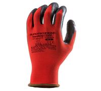 Coverguard - Gant de protection manutention rouge gris EUROLITE 13L850 (Pack de 10)