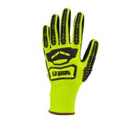 Coverguard Gants Eurocut Impact 100 Jaune Cut C Nitrile Noir + Tpr