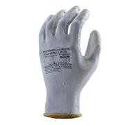 Coverguard Workwear – Gants Eurolite 13P105 polyester PU gris milieu sec T7 lot 10 paires
