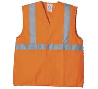 Coverguard - GILET BAUDRIER HAUTE VISIBILITE ORANGE FLUO TAILLE UNIQUE XL EN20471 CLASSE 2