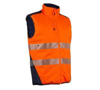 Coverguard - Gilet de travail chaud sans manches Ripstop HV orange réversible et imperméable YORU