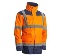 Coverguard Workwear Veste Kanata PU HI-VIZ 3M orange fluo/marine T2XL