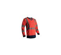 Coverguard T-Shirt Hv Manches Longues Suno Rouge Et Marine