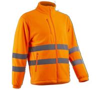COVERGUARD Veste de travail polaire haute visibilité RITTO - Orange FLuo 4XL - 64/66 - Vêtements haute visibilité