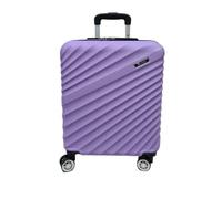 COVERI COLLECTION Chariot rigide à bagages à main, 2,5 kg, 55 x 40 x 20 cm, 37 litres, 4 roues doubles pivotantes 360°, fermeture combinaison, approuvé par la plupart des compagnies, aubergine