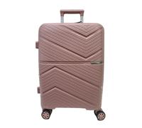 COVERI COLLECTION Chariot rigide utilisable comme bagage à main, approuvé par la plupart des compagnies aériennes low cost, 55 cm, extensible. Dimensions : 55 x 40 x 20 cm, rose, 55 X 40 X 20, Trolley