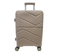 COVERI COLLECTION Chariot rigide utilisable comme bagage à main, approuvé par la plupart des compagnies aériennes low cost, 55 cm, extensible. Dimensions : 55 x 40 x 20 cm, beige, 55 X 40 X 20