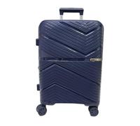 COVERI COLLECTION Chariot rigide utilisable comme bagage à main, approuvé par la plupart des compagnies aériennes low cost, 55 cm, extensible. Dimensions : 55 x 40 x 20 cm, bleu, 55 X 40 X 20, Trolley
