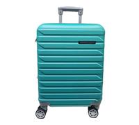 COVERI COLLECTION Chariot rigide utilisable comme bagage à main, approuvé par la plupart des compagnies aériennes low cost, 55 cm, extensible. Dimensions : 55 x 40 x 20 cm, vert, 55 X 40 X 20, Trolley