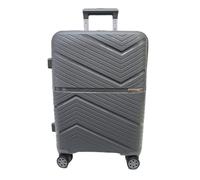 COVERI COLLECTION Chariot rigide utilisable comme bagage à main, approuvé par la plupart des compagnies aériennes low cost, 55 cm, extensible. Dimensions : 55 x 40 x 20 cm, gris, 55 X 40 X 20, Trolley