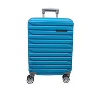 COVERI COLLECTION Chariot rigide utilisable comme bagage à main, approuvé par la plupart des compagnies aériennes low cost, 55 cm, extensible. Dimensions : 55 x 40 x 20 cm, bleu ciel, 55 X 40 X 20
