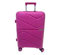 COVERI COLLECTION Chariot rigide utilisable comme bagage à main, approuvé par la plupart des compagnies aériennes low cost, 55 cm, extensible. Dimensions : 55 x 40 x 20 cm, fuchsia, 55 X 40 X 20