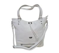 COVERI COLLECTION Sac à bandoulière pour femme en cuir synthétique, fourre-tout avec poignées doubles, bandoulière réglable, compartiments multiples, accessoires argent, dimensions 30 x 13 x 31 cm