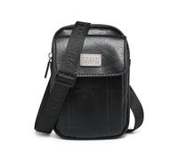 COVERI COLLECTION Sac pour homme en cuir synthétique, petit, complet, compartiment, poche, dimensions 18 x 12 x 5 cm, bandoulière personnalisée, ART.CC 5070-12, Noir , 18x12x5