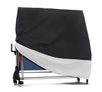 Coverify Housse de protection imperméable en Oxford pour table de ping-pong d'extérieur - Résistante aux intempéries - Noir/blanc (165 x 85 x 165 cm)