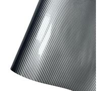Covering Carbone Autocollant de voiture 6D argent haute brillance, en Fiber de carbone, vinyle, accessoires de couverture de Film de voiture, feuille d'emballage de véhicules Covering Voiture(50CMX200