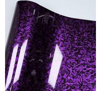 Covering Carbone Forgé pour Chery Omoda e5 (2024-2025), Film Covering Carbone en Vinyle, Film Autocollant Adhésif, 150 X 30cm Imperméable sans Bulles,Purple