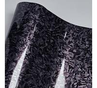 Covering Carbone Forgé pour Ford Puma Gen-E (2025+), Film Covering Carbone en Vinyle, Film Autocollant Adhésif, 150 X 30cm Imperméable sans Bulles,Silver