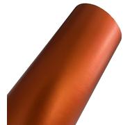 Covering Carbone Orange brossé Mat métallique Brillant Miroir Chrome Vinyle Wrap Film adhésif Autocollant Autocollant Moto Scooter Emballage de Voiture Covering Voiture (Color : Matte Metallic, Size