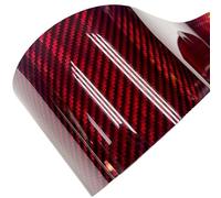 Covering Voiture Autocollants de voiture en fibre carbone arc-en-ciel 5D noir rouge argent bleu or film adhésif revêtement tuning vinyle(Red,10CM X 100CM)